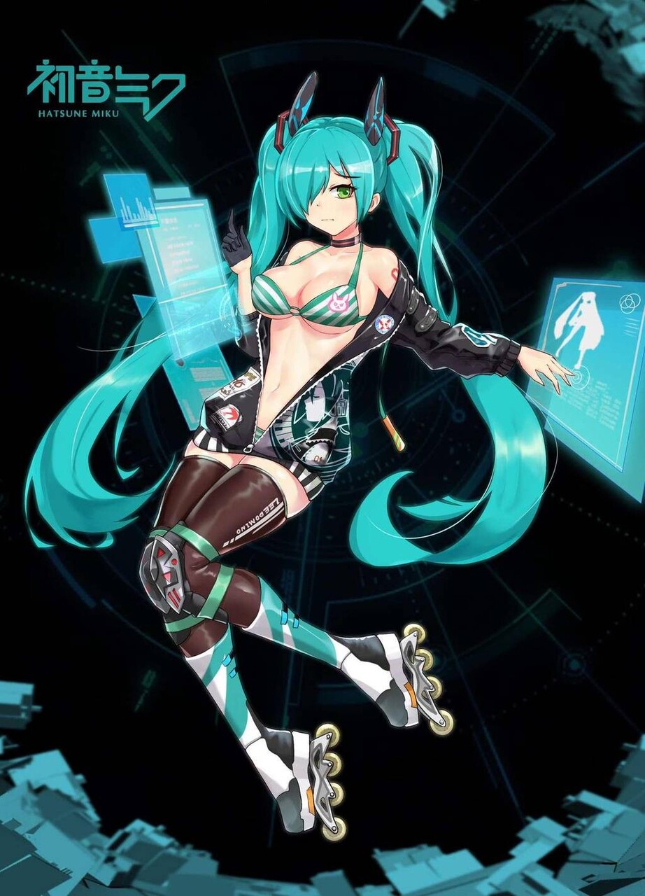 【エロ画像】ボーカロイドのエロコスプレの参考にしたくなる初音ミクのキャラクター画像