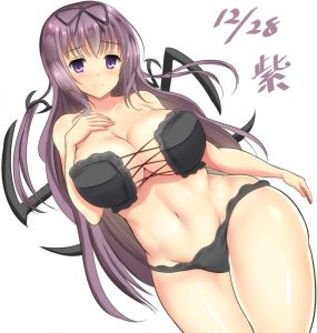 紫のエロ画像（閃乱カグラ）37