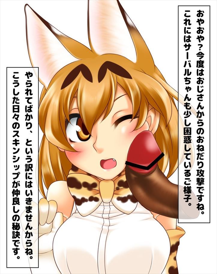 【けものフレンズ】サーバルのがっつりむしゃぶりつきたいおっぱいエロ画像で即抜き！