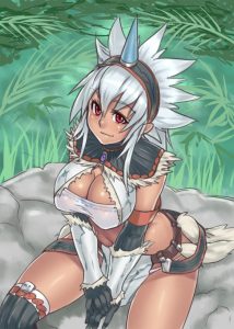 キリン装備のエロ画像（モンスターハンター）33
