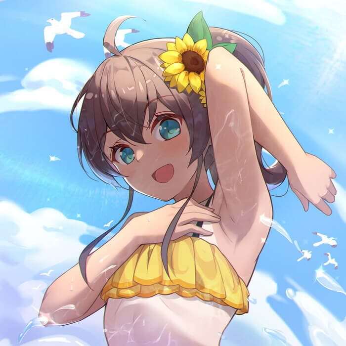 【ホロライブ】夏色まつりのエッチでがっつり抜けるエロ画像