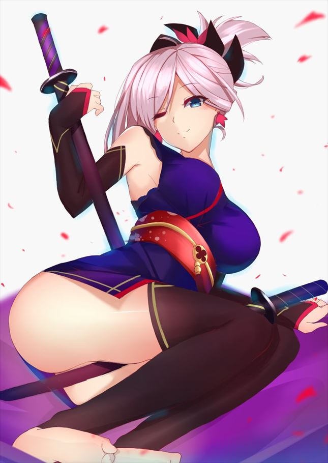 宮本武蔵のどエロい二次エロ画像がいっぱいおっぱい！【Fate Grand Order】