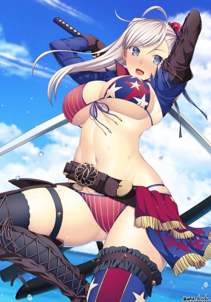 宮本武蔵のどエロい二次エロ画像がいっぱいおっぱい！【Fate Grand Order】