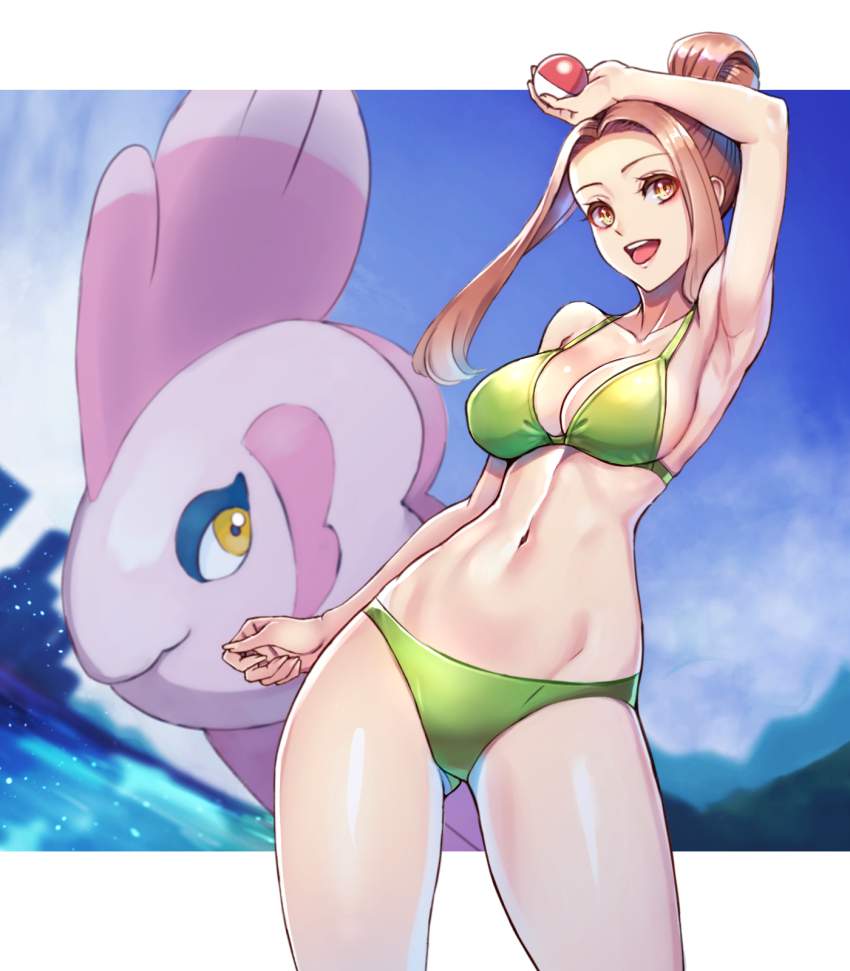 【ポケットモンスターエロ画像】ビキニのおねえさんのアヘ顔を見たい人向けの秘密部屋がこちらです！