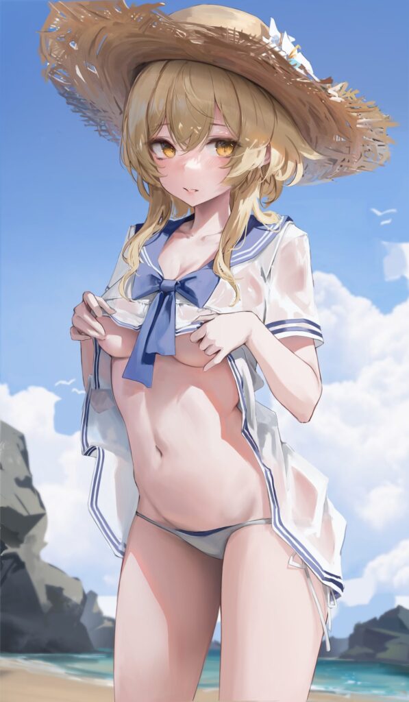 【原神】声優さんのエロボイスに合わせて鑑賞したい蛍の抜けるエロ画像
