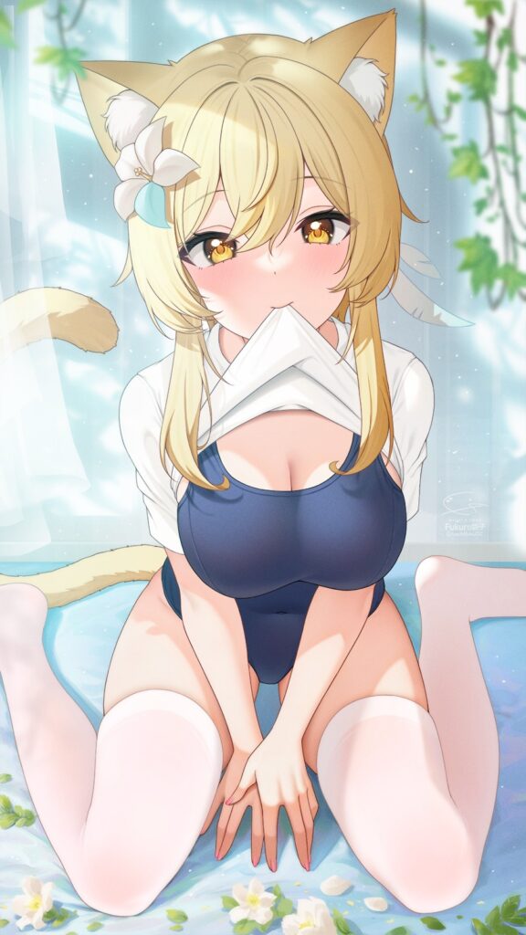 【原神】声優さんのエロボイスに合わせて鑑賞したい蛍の抜けるエロ画像