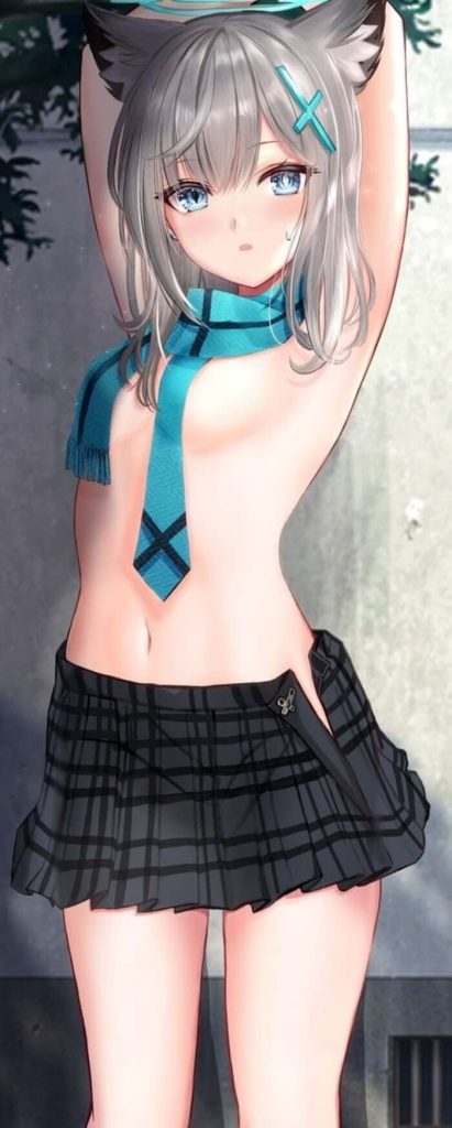 【ブルーアーカイブ】声優さんのエロボイスに合わせて鑑賞したい砂狼シロコの抜けるエロ画像