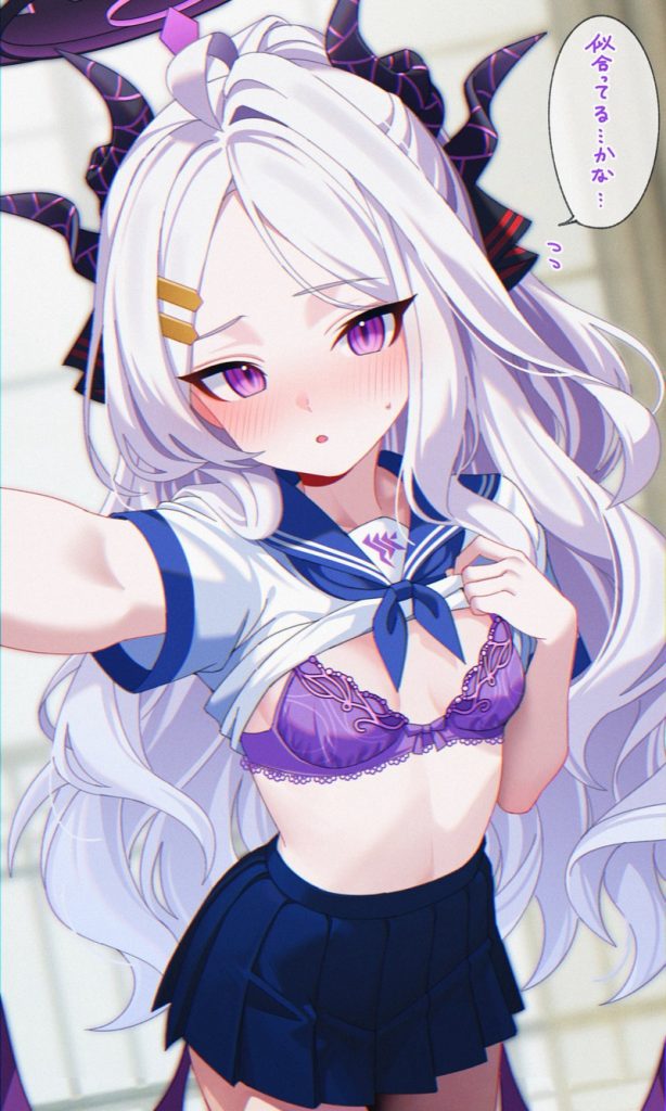 空崎ヒナのどエロい二次エロ画像がいっぱいおっぱい！【ブルーアーカイブ】