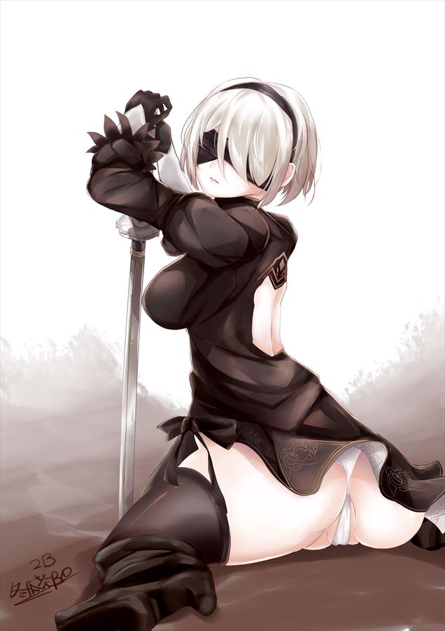 【エロ画像】可愛い2Bの画像を集めてみたが、エロすぎだろ・・・(NieR Automata)