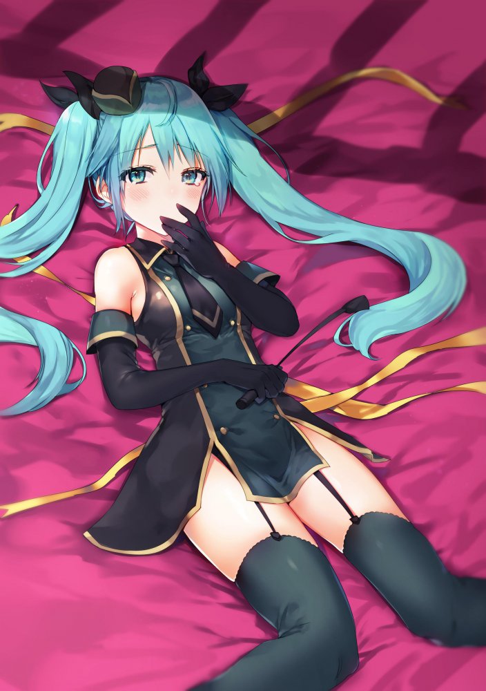 初音ミクの悩殺必死のセクシーポーズのエロ画像！【ボーカロイド】