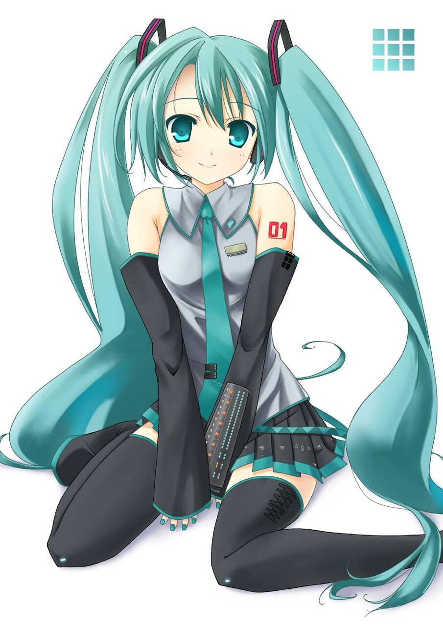 初音ミクの悩殺必死のセクシーポーズのエロ画像！【ボーカロイド】