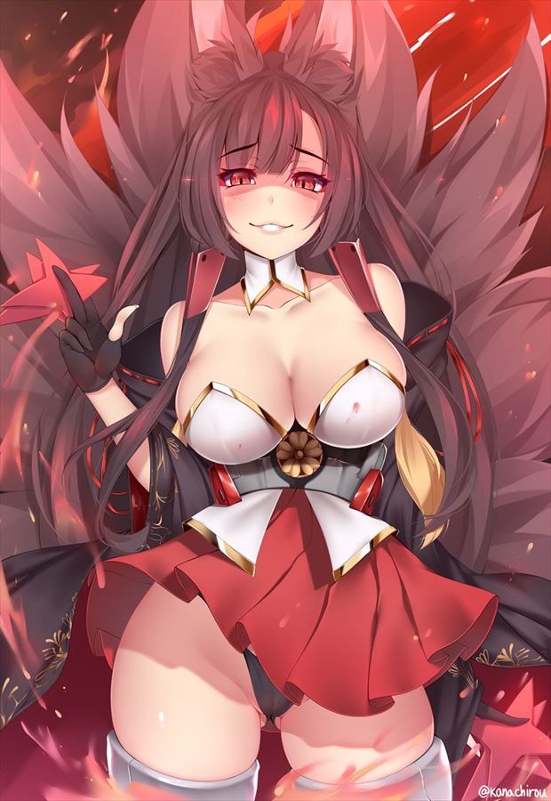 赤城のどエロい二次エロ画像がいっぱいおっぱい！【アズールレーン】