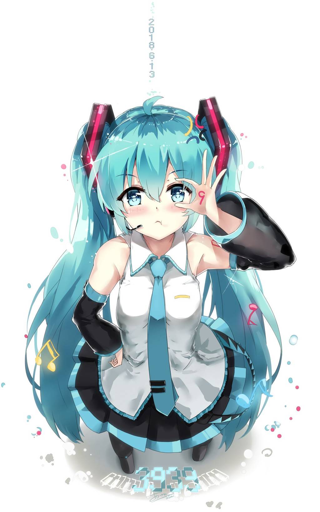 初音ミクの悩殺必死のセクシーポーズのエロ画像！【ボーカロイド】