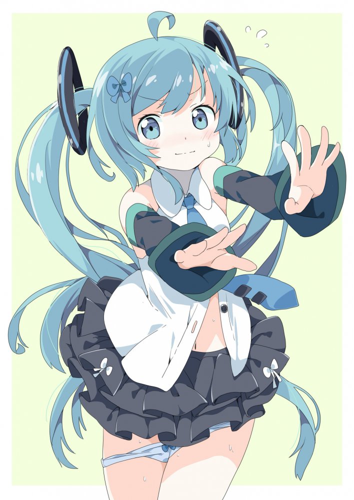 初音ミクのオナニー姿を想像するだけでめっちゃ抜けるエロ画像【ボーカロイド】