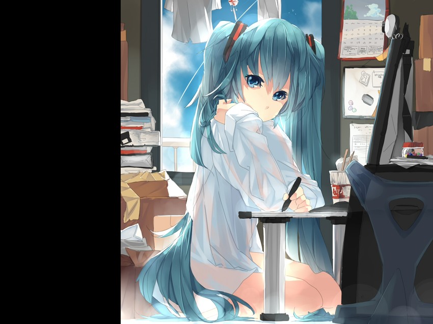 快楽に堕ちそうになってるアヘ顔の初音ミク抜けるエロ画像！【ボーカロイド】